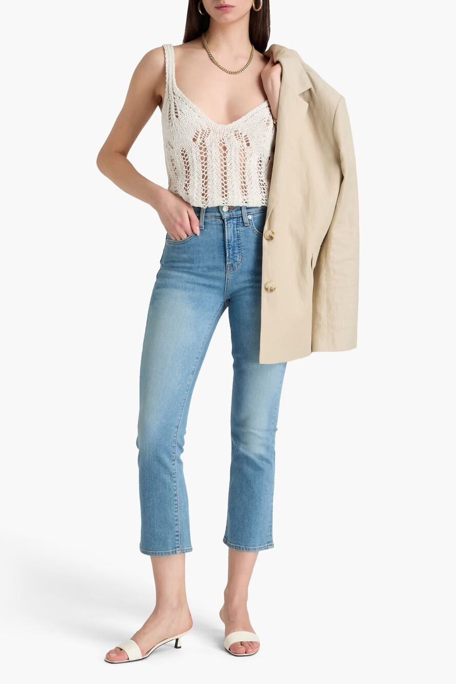 Veronica Beard Carly Kick Flare Jeans High Rise Size 28 NWT